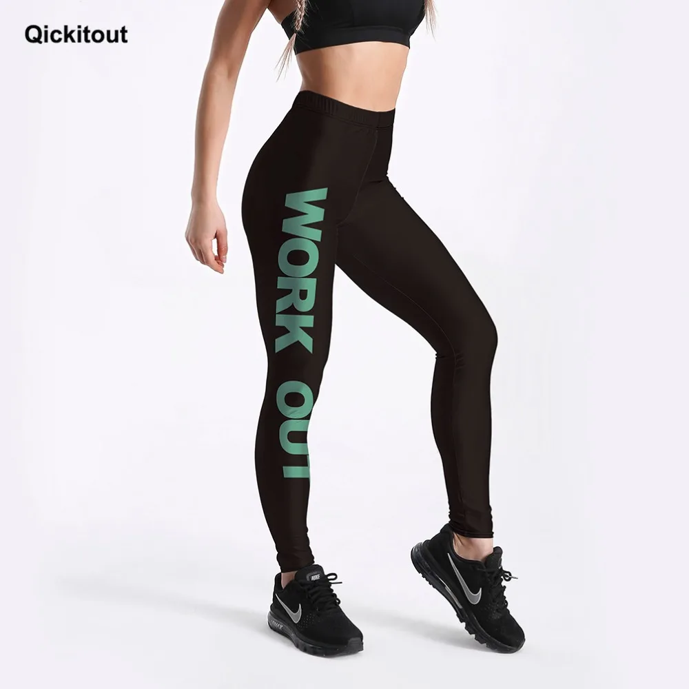 

Letter Pattern Digital Printing New Casual Style Women Polyester Leggings Spring Summer Fashion Push Up Sporting Fitness Legging