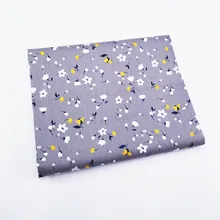 Ткань из хлопка для квилтинга серый цветок серии ткань для вышивания кукол Связки ткань для Tela салфетка в стиле пэчворк Постельное белье 1 шт./партия 40X50 см