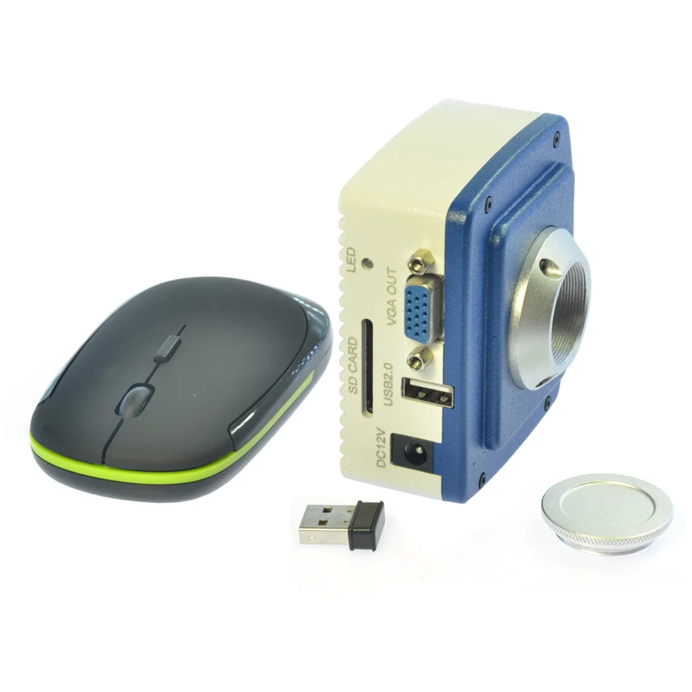 1080P VGA USB микроскоп камера Full HD 60fps SD видео рекордер поддержка C Mount объектив для ПК