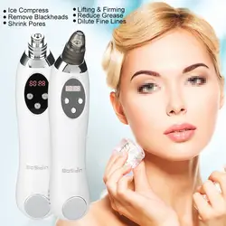 2 в 1 Электрический удаление черных точек + Ice Compress Multi-functional beauty Очищающий Инструмент Уход за лицом, Очищение Remover Tool