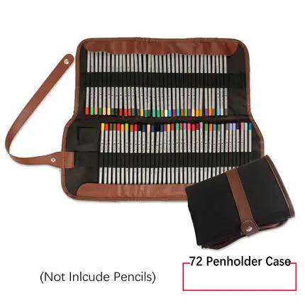 Профессиональный рулон холщовый чехол для карандашей тканевый пенал роликовые Оттенки для 48/36 цветных карандашей, не включая карандаши - Цвет: 72 Penholder Case
