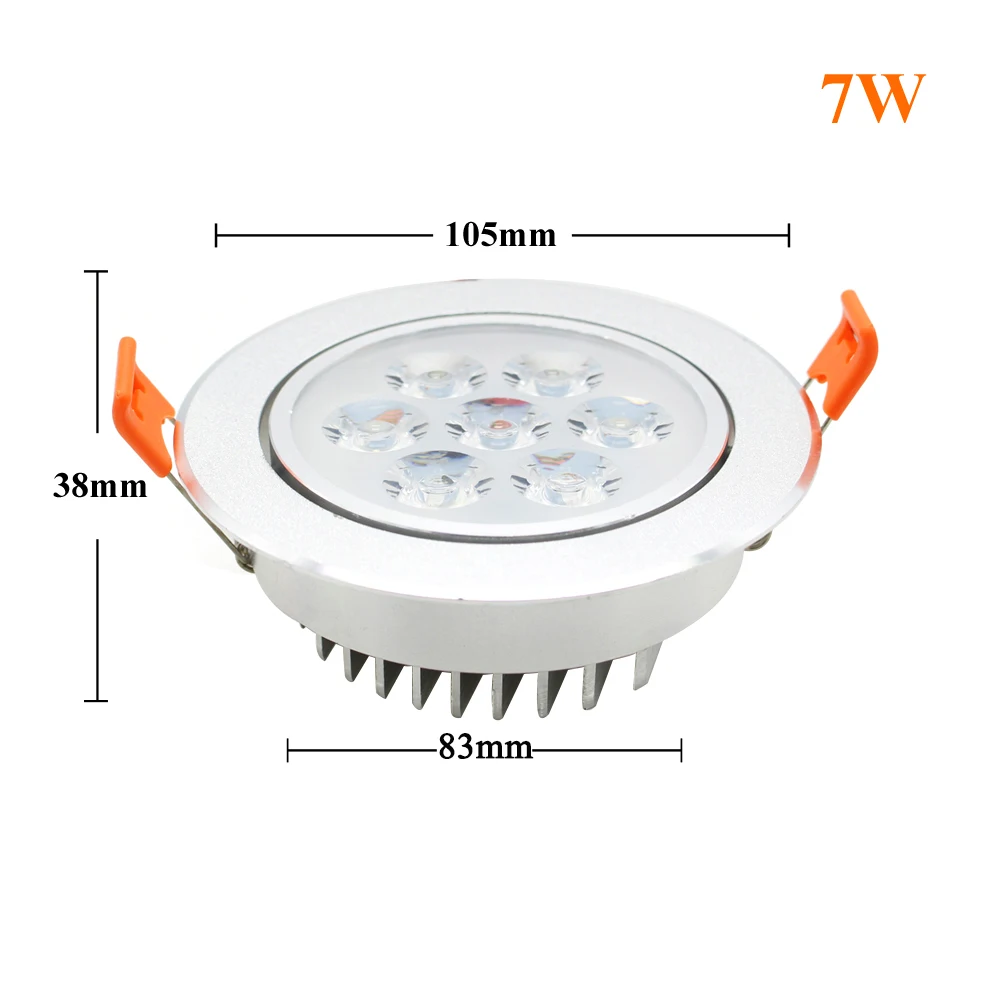 led ceiling down light 7w