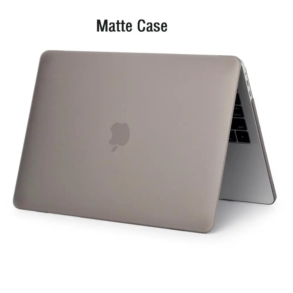 Защитный чехол для пульта матовый чехол для ноутбука MacBook Air 11 13 дюймов A1466 A1932 Pro 13 15 retina A1706 A1708 A1989 - Цвет: Matte Gray