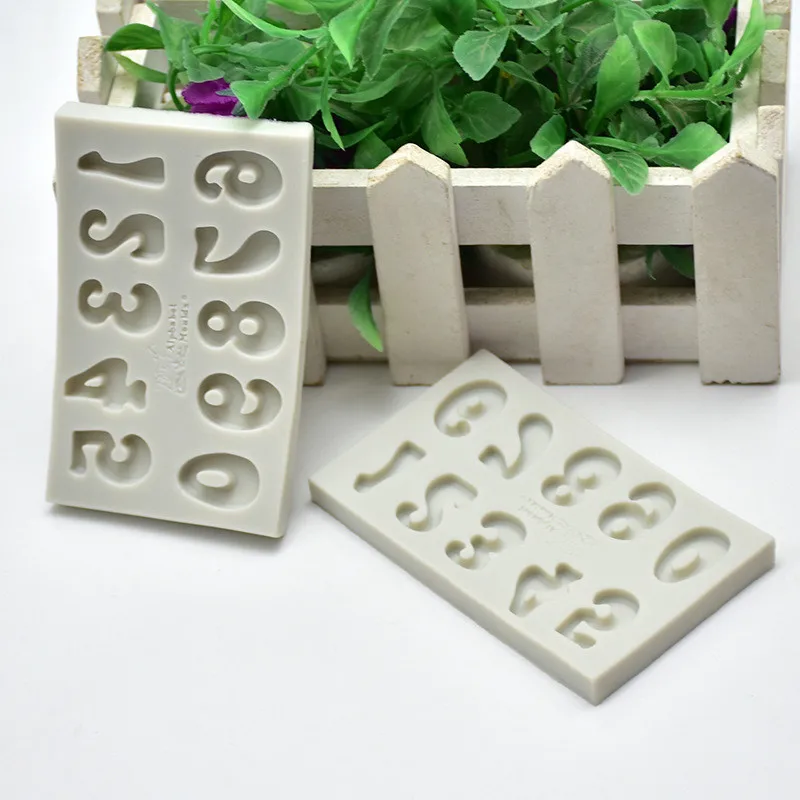

4YANG Arabic Numerals Silicone Mold Number Fondant Cake Pastry Decorating Tools Chocolate Clay Baking Mould Kitchen Accessories