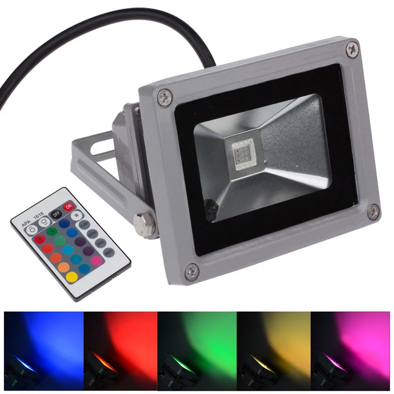 10w 20w 30w rgb led flood light cob exterior spotlight ip65 led