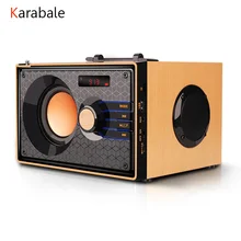 Портативный беспроводной Bluetooth динамик Настольный деревянный сабвуфер 3 звуковых блока HIFI тяжелый бас стерео fm-радио TF Саундбар динамик