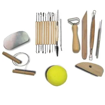 

19PCS/Lot Clay Ceramics Molding Tools Wood Knife Pottery Polymer Clay Tools Practical Pottery Clay Sculpture Router Bit Set