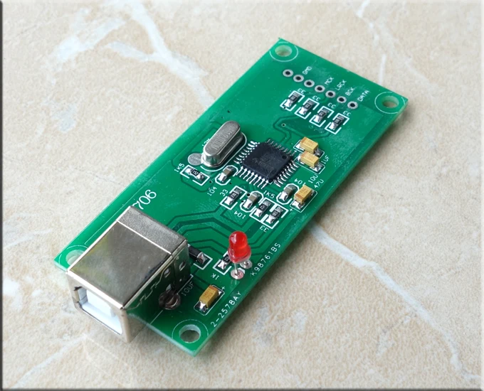 Scheda Secondaria Usb I2S Pcb2706 E Italia Amanero Della Stessa Dimensione Di Installazione