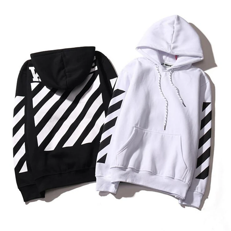 off white hoodie bluza virgil abloh striped panel