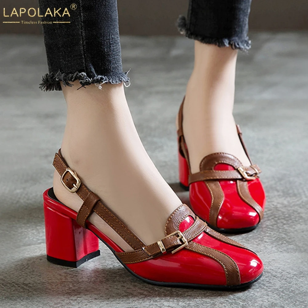 

LAPOLAKA Fashion Big Size 30-52 Buckle Shoes Woman Sandals Female INS Sandals Woman Shoes Footwear