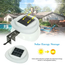 9 светодиодный солнечный свет Мощность ED Панель Водонепроницаемый Солнечный Мощность забор лампы НЛО Форма Двор Забор Открытый Путь улица сад освещение