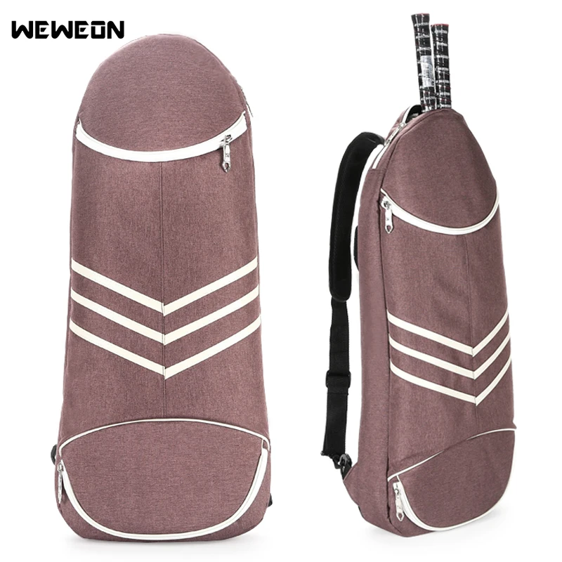 

2-4 Pcs Tennis Bag Badminton Racket Shoulder Backpack Athlete Racquet Sports Bag with Shoes Stroage Compartment Sports Exercise