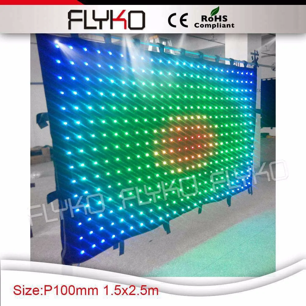 p10 led video curtain 12