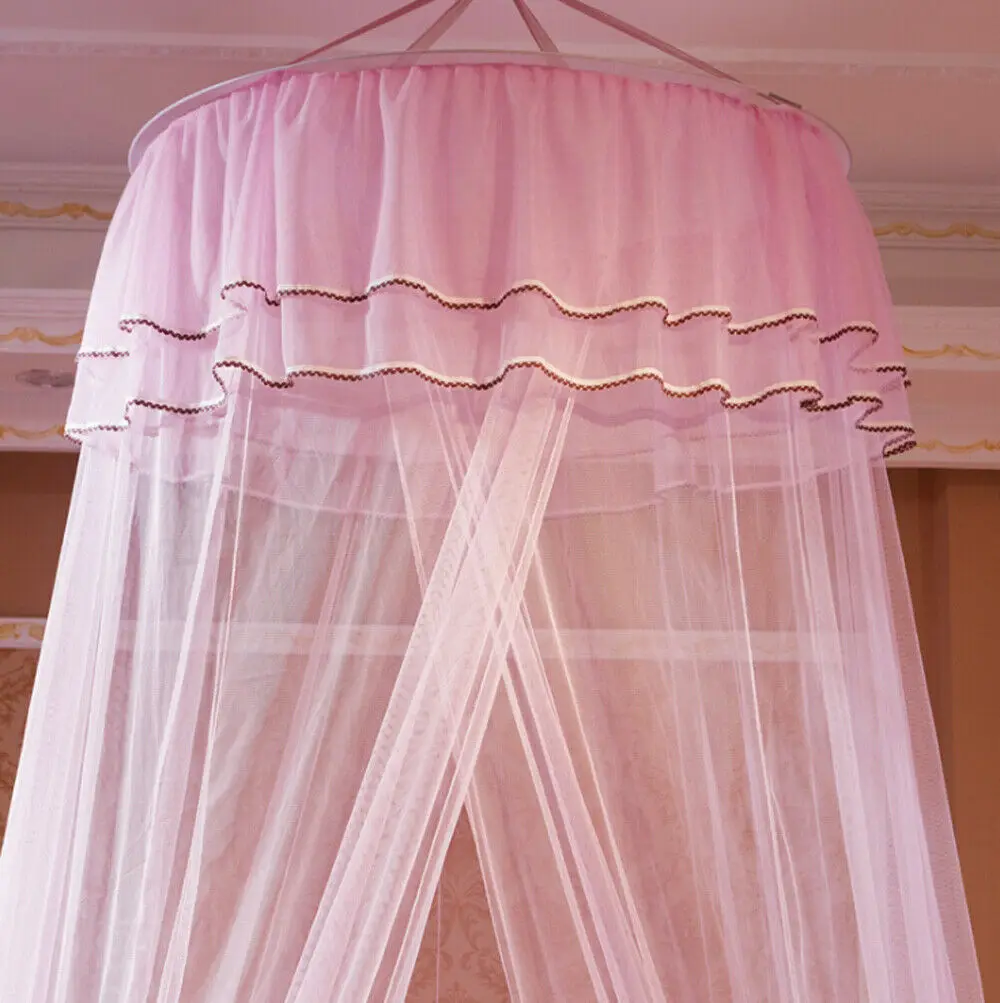 

Hot Sells Canopy Mosquito Net Bed Dome Tent for Baby Girl Room Dome Princess 6 Colors
