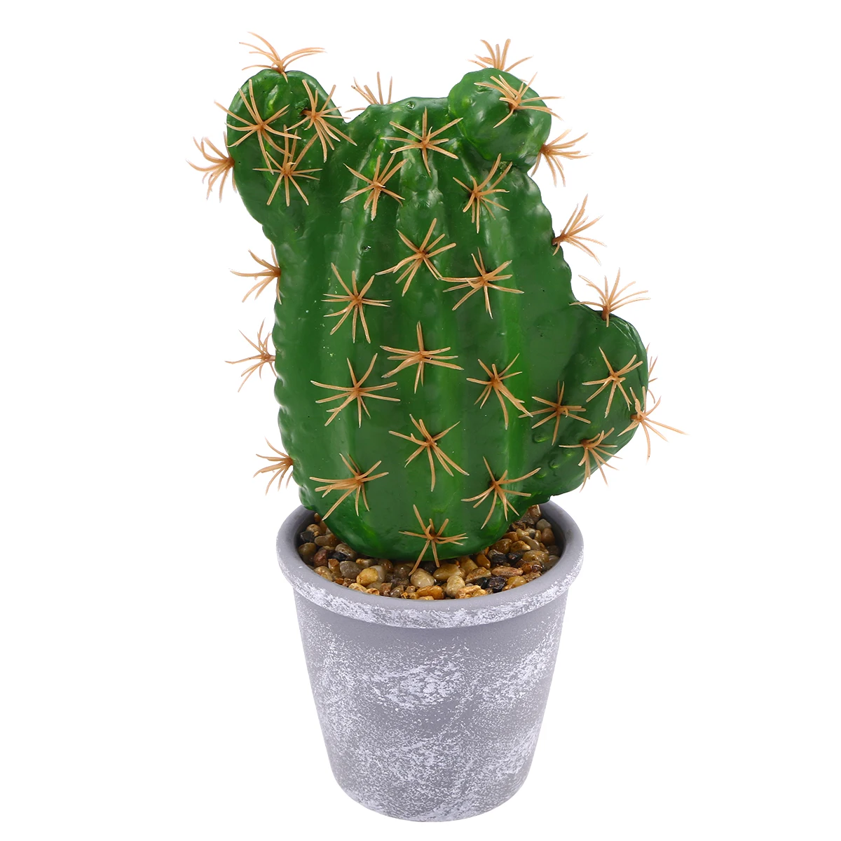 

1 Pc Creative Artificial Tropical Plants Cactus Fake Potted Bonsai With Flower Pot Decor For Home Office Cafe (Frog-shaped )