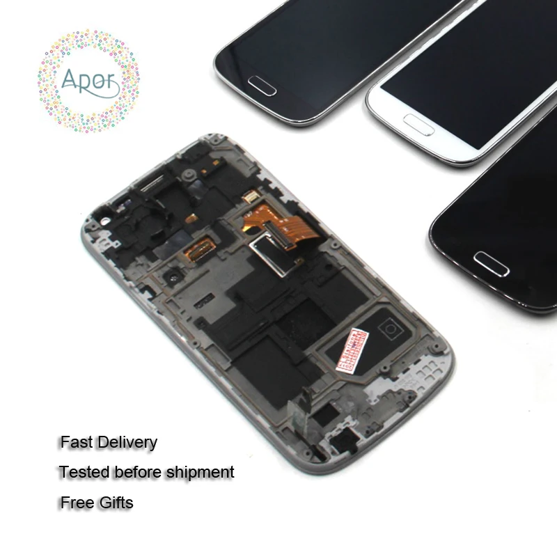 

Compatible For Samsung Galaxy s4 mini LCD i9190 i9195 i9192 LCD display touch screen digitizer Bezel Frame Assembly replacement