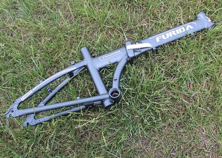 Clearance 2017 Top  mtb bike Carretera Bicycle Frame. Folding Bicycle.20er Bmx bicycle frame Aluminum Alloy Frame Comprises A Front Fork! 4