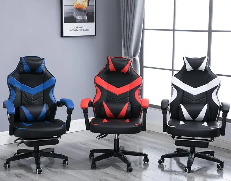  Gaming Chair Electrified Internet Cafe Pink Armchair High Back Computer Office Furniture Executive 