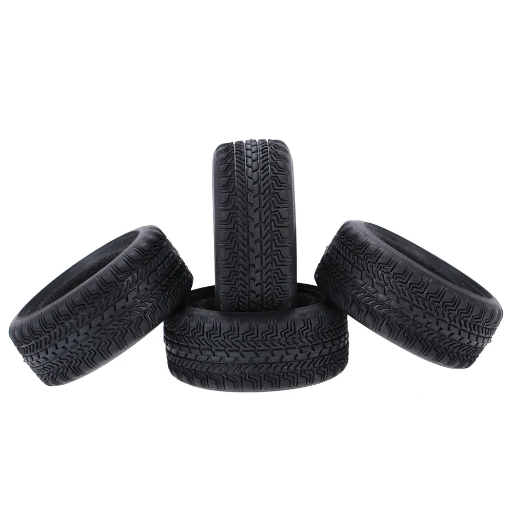 

4Pcs/Set 1/10 Grain Run Flat Car Rubber Tyre for Traxxas HSP Tamiya HPI Kyosho On-Road Run-flating Car