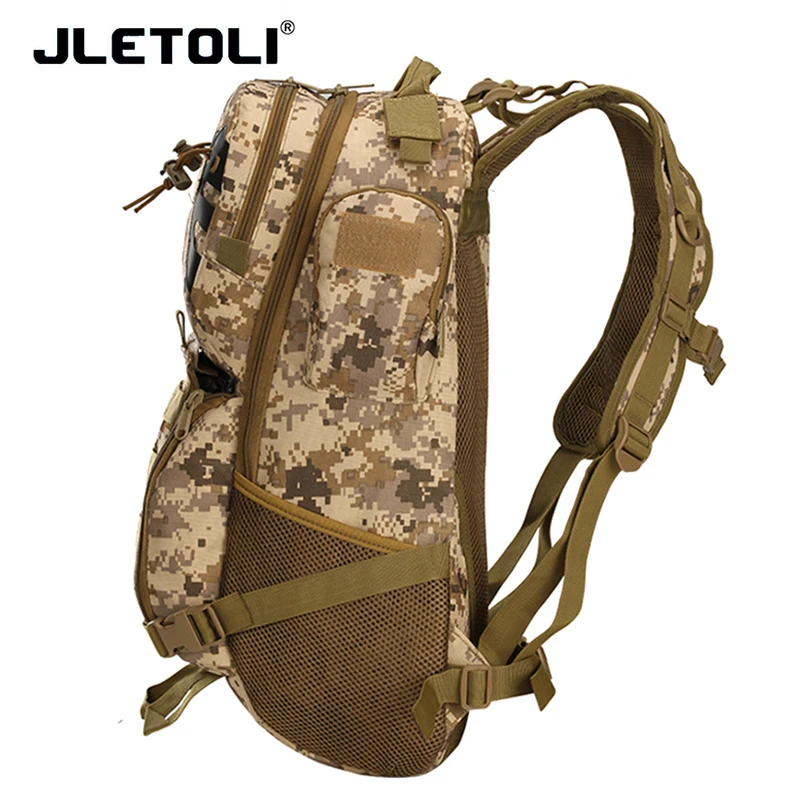 JLETOLI حقيبة ظهر للسفر العسكرية حقيبة متعددة الاستخدامات المشي على ظهره قدرة عالية حقيبة ظهر للرحلات الرياضية كيس التسلق
