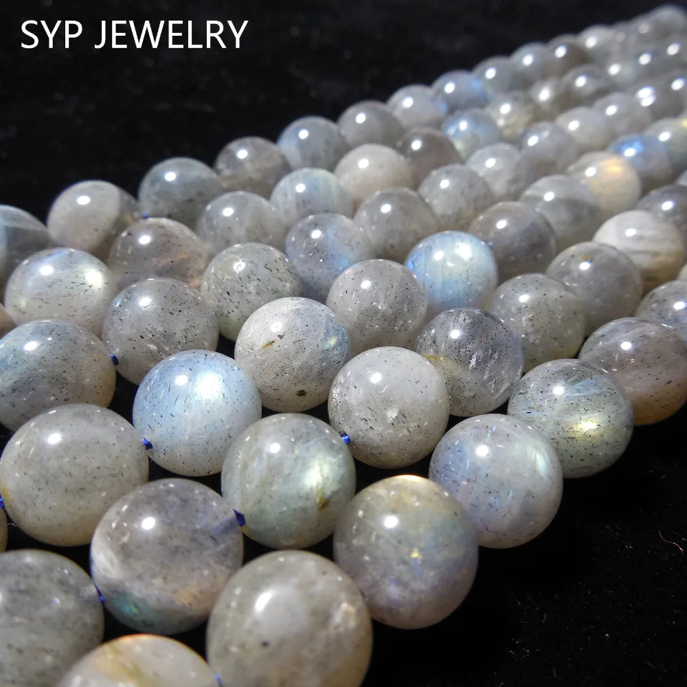 

Natural grey Labradorite 10mm for jewelry making design diy round beads