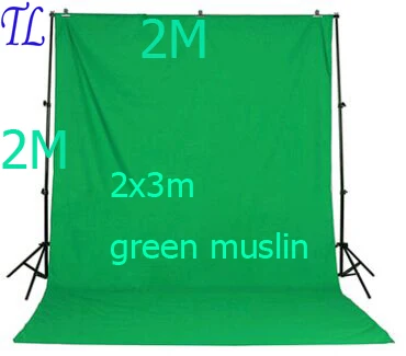 

SHIP FROM RUSSIANphoto studio accessories Background Support 2X3M Background Green white black color muslin 2x2m backdrop stand