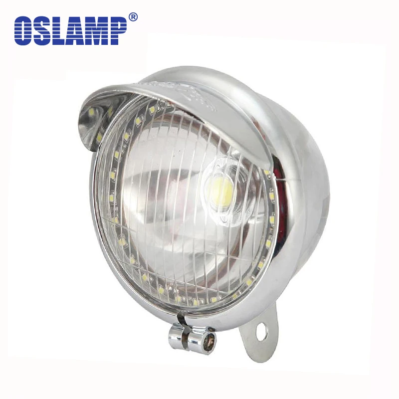 

Oslamp 1PC Motorcycle LED Headlight COB Chips Motorbike LED Front Angel Eyes Bulbs Motor Driving Front Headlamp with DRL 12V