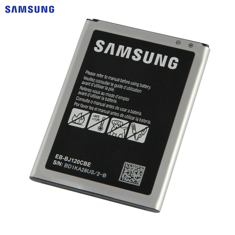 Оригинальная батарея Samsung EB-BJ120CBU NFC для Galaxy Express3 J1 SM-J120A SM-J120F SM-J120F Edition J1 EB-BJ120CBE/BBE