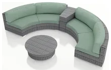 Round Sofa And Get Free Shipping On Aliexpress 2017 Luxury Design Outdoor Wicker Patio 4 Piece Half Round Sofa Set China