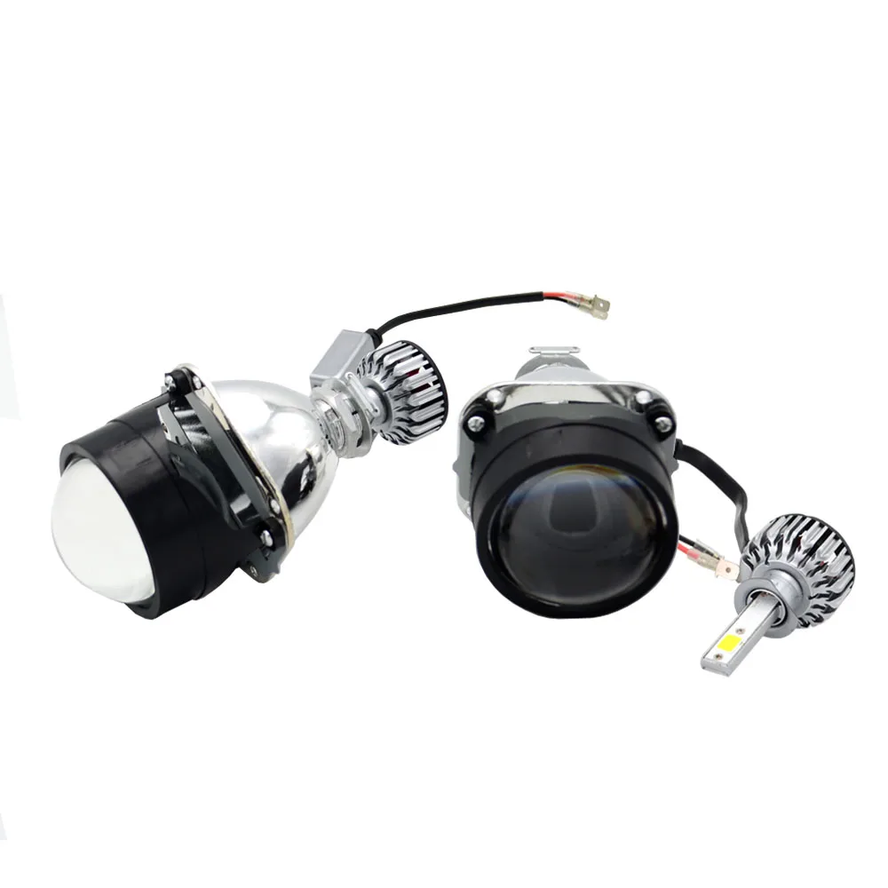 2 5 дюймовый H1 Bi проекционный объектив Cob Led DIY цвет подходит для H4 H7 мотоциклетная