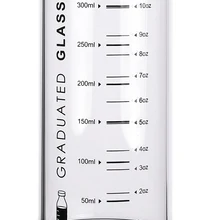 300 мл мерный стакан для молока, домашний офис, школа, ледяной напиток, горячая бевераг, бутылка для воды, измерительные весы, чайные чашки