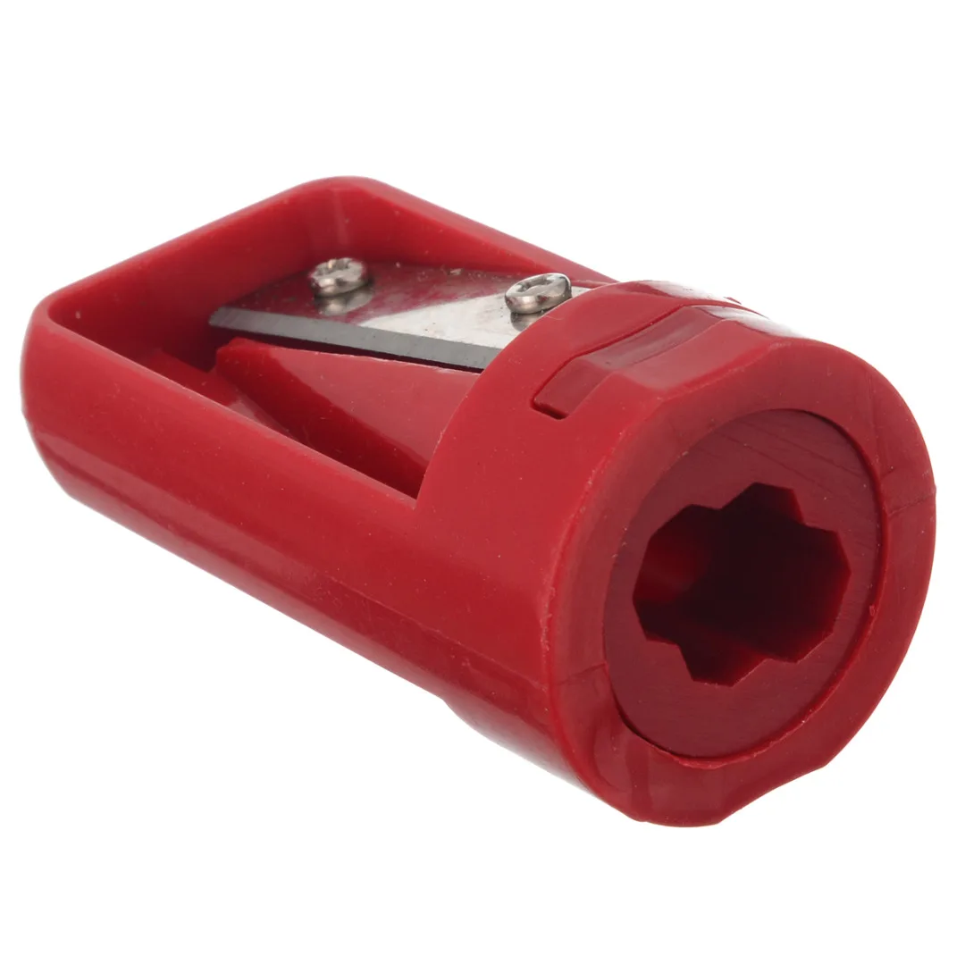 Woodwork Carpenter Pencil Sharpener Plastic Cutter Shaver Narrow Sharpening Tool Red/Blue/Black Practical Hand Tools