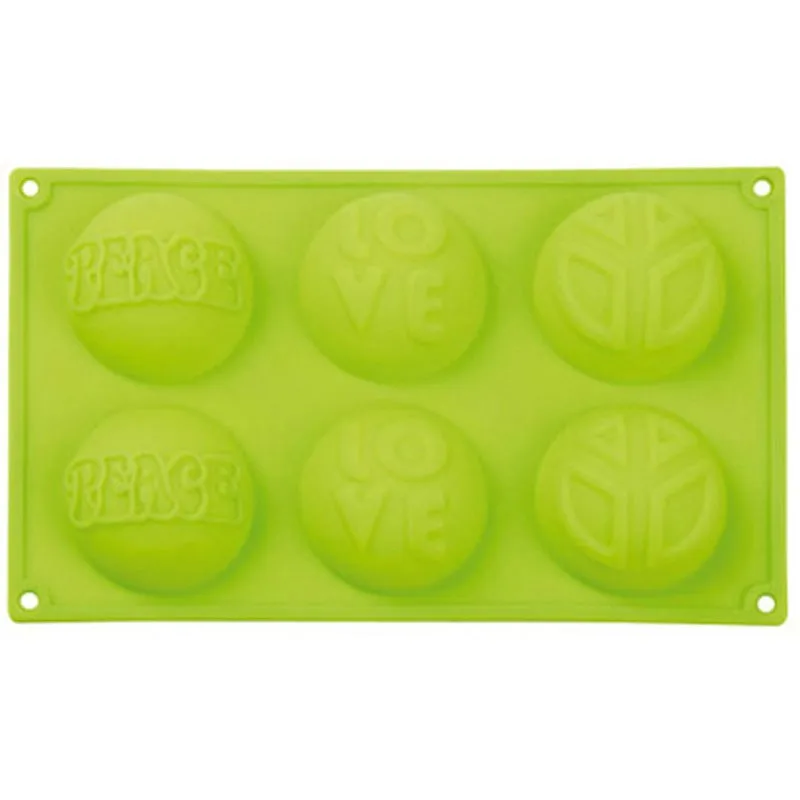 Знак мира любовь силиконовые шоколадный торт Мыло пудинг желе конфеты Ice Cookie Печенье плесень Пан Формы для выпечки