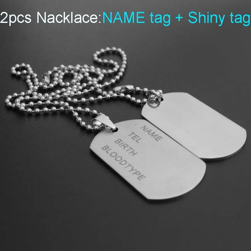 1set Army Tag Badge Name Dog Tag 