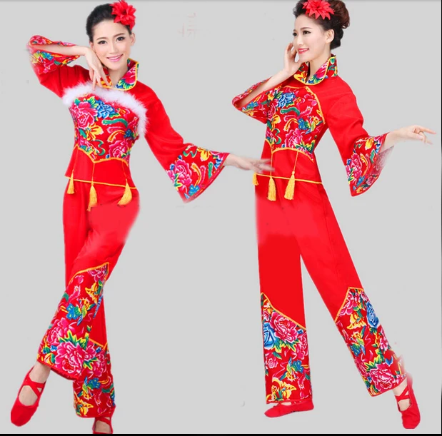 Nuovo Arrivo A Buon Mercato Sconto Donne Signore Rosso Antico Costume Nazionale Cinese Tradizionale Costumi Di Danza Cinese