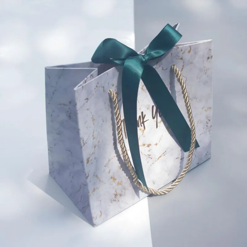 Креативная мраморная Подарочная сумка в европейском стиле, Свадебная подарочная сумка для невесты, свадебные сувениры и подарочные конфетные сумки для гостей, 10 шт - Цвет: E