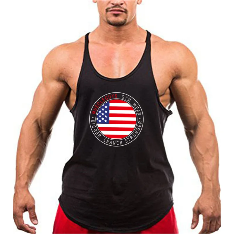 Мужские майки для занятий спортом Muscleguys майка бодибилдинга с стрингером мужчин