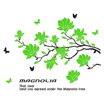 

Wall sticker decoration creative personality 3D green plants removable acrylic modern landscape living room decoration