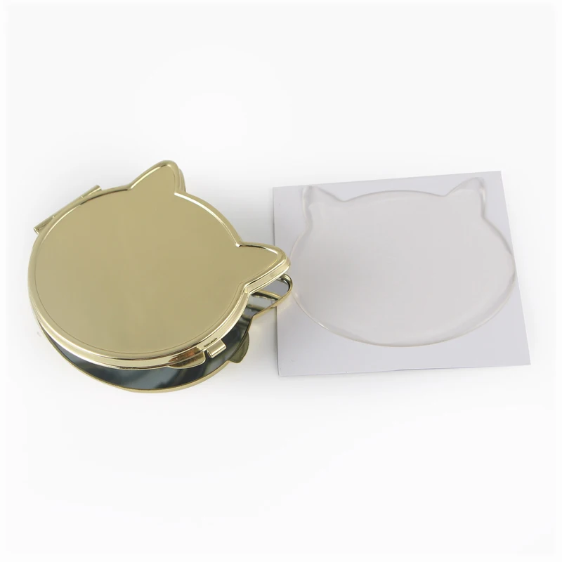Cute cat makeup mirror portable small mirror souvenir birthday gift event prize DIY design (6)