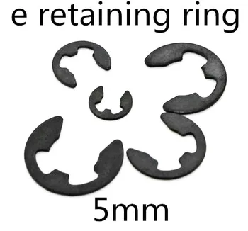 

100pcs/lot m5 5mm Alloy Steel Opening snap ring ,e -clip retaining ring washer