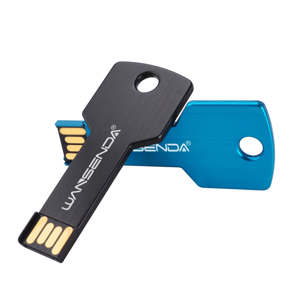 WANSENDA USB флеш накопитель в форме ключа 32 ГБ 4 8 16 64 ГБ|USB флэш-накопители| |