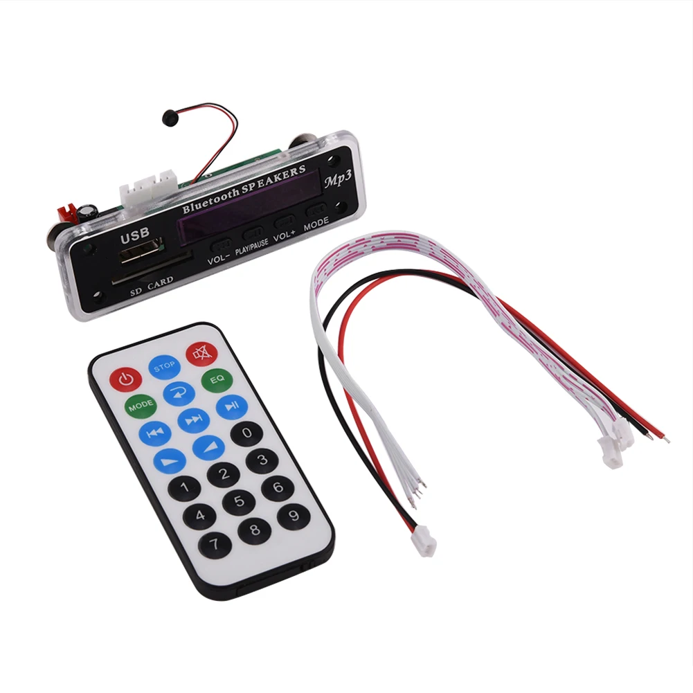 

MP3 Decoder Board Audio Wireless BT Module Decoder Boards USB SD FM Hands-Free Call With Remote Control