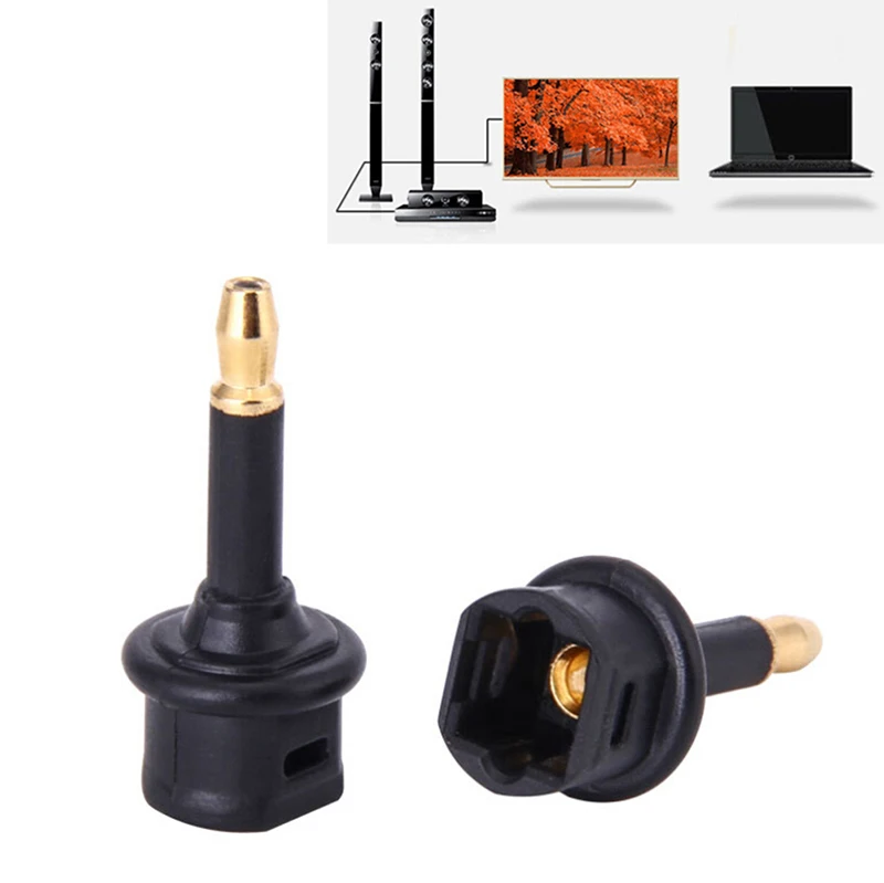 1Pc/5pcs /10pcs Digital 3.5mm Fiber Optical Digital Audio SPDIF Cable Adapter for TV