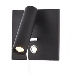 Настенный светильник USB зарядное устройство Настенные светильники для спальни отеля прикроватная настольная лампа у изголовья