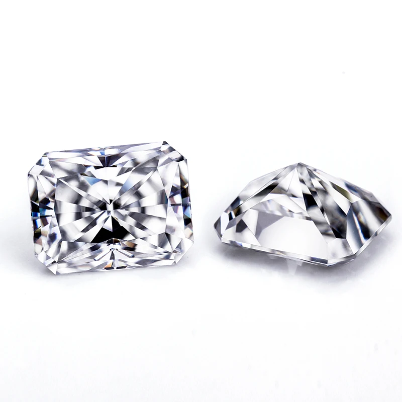 Белый EF цветной Алмазный тестер moissanite 8x6 мм измельченный лед лучистого разреза