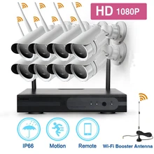 

ZGWANG Wireless Security Camera System- 8pcs 1080P Indoor/Outdoor WiFi IP Cameras with Smart Remote Auto-Pair Easy Remote Access