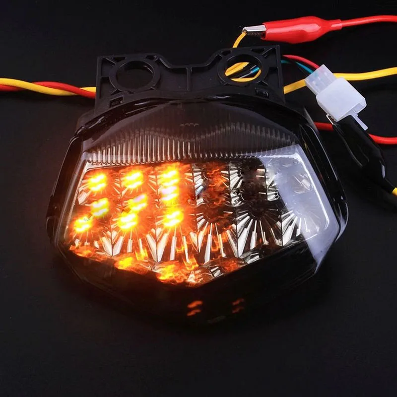 New Integrated LED Tail Brake Turn Signal Light Lamp For Kawasaki NINJA 250R 08-12