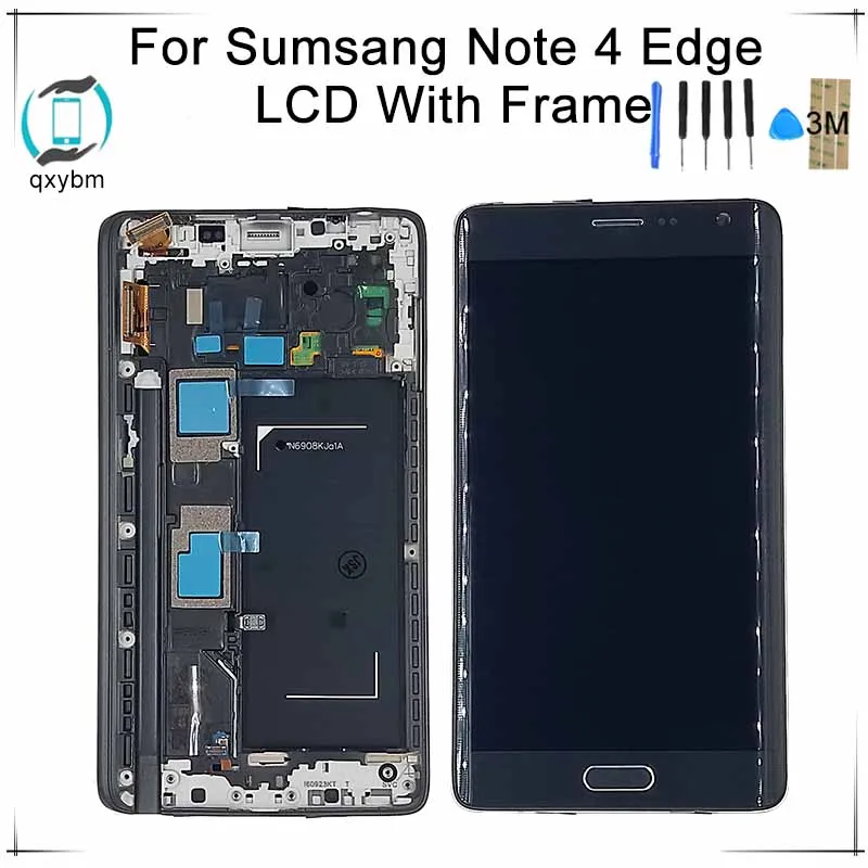 

3.5 Inch Super OLED LCD Note 4 Edge N915 N9150 N915F Display 100% Tested Touch Screen Frame Assembly for Samsung N915 LCD