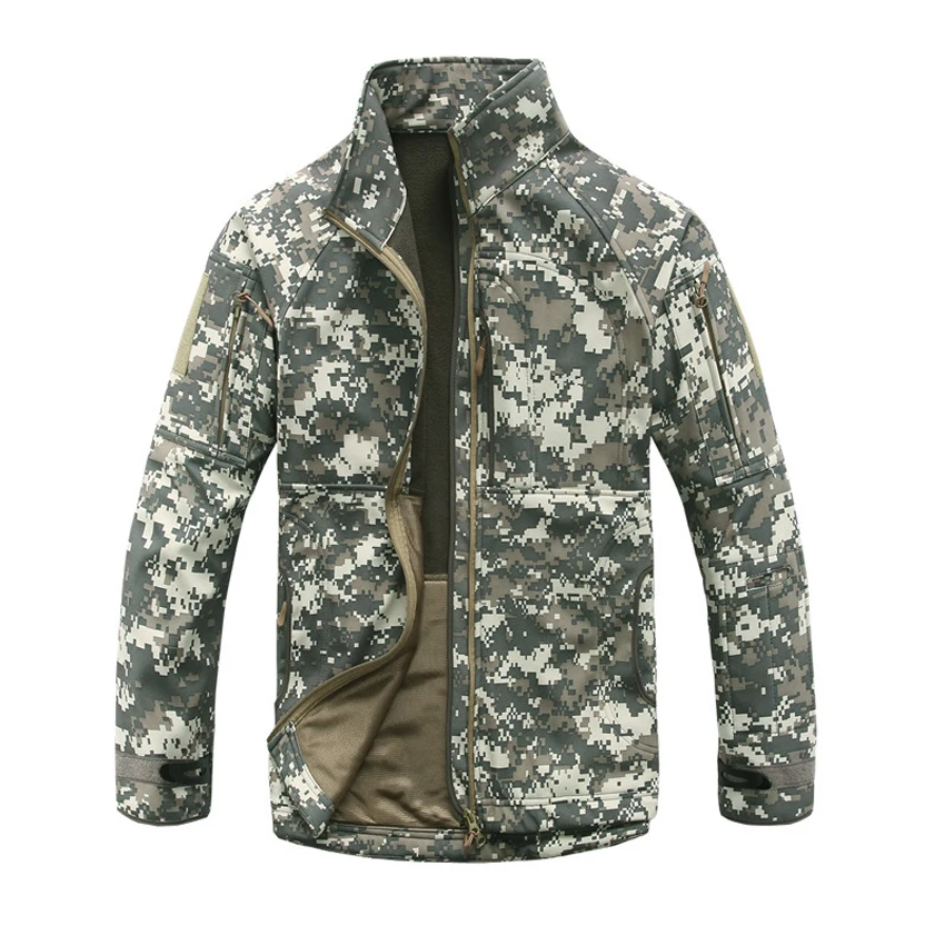 Mountainskin Для мужчин весна осенние куртки Softshell пальто военные верхняя одежда из