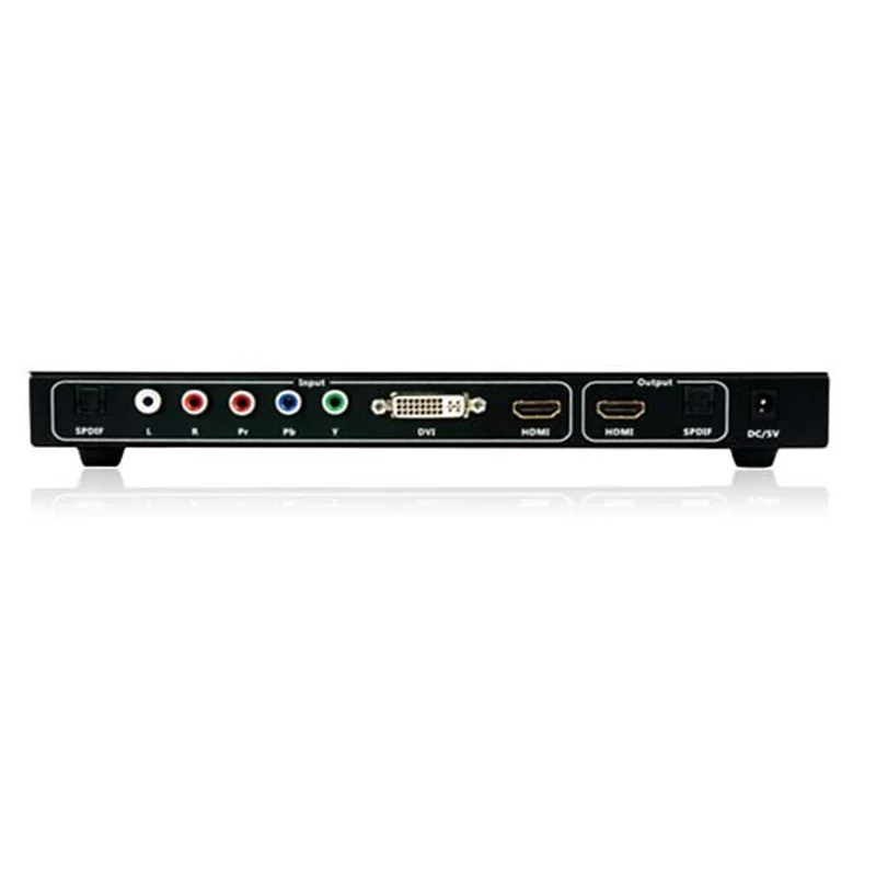 Смешанный HDMI компонент DVI к конвертер коммутатор с пультом дистанционного